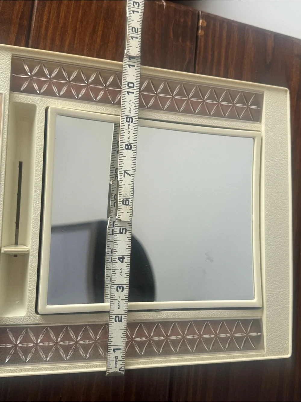 Vintage General Electric Lighted Make-up Mirror 2 Sided Four Settings GE B2IM-1